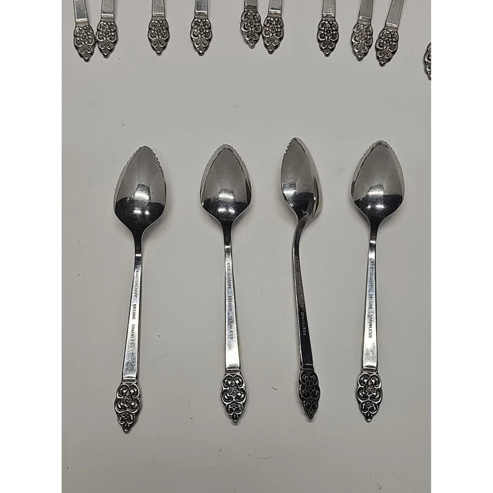 Lot of 16 Oneidacraft NORDIC CROWN Stainless Teaspoons 6
